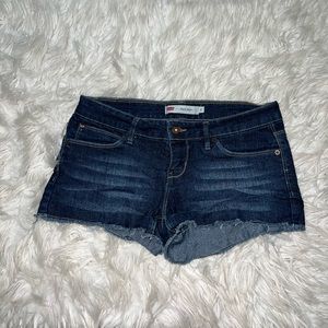 Blue Levi jean shorts. Size 9.